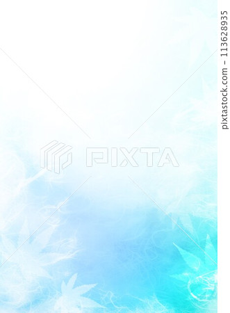 Unryu paper blue and autumn leaves Unryu paper blue and autumn leaves 113628935