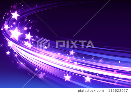 閃閃發光的流星軌跡框架背景 113628957