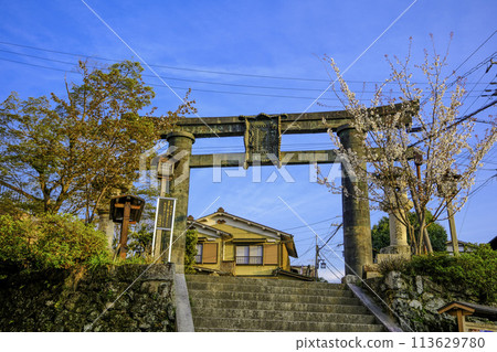 Kinpuyama寺的銅Torii Kinpuyama寺的銅Torii 113629780