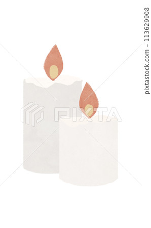 Scandinavian style candle illustration Scandinavian style candle illustration 113629908