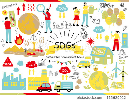 SDGs 可持續社會材料收集 113629922