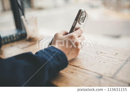 手與智能手機 手與智能手機 113631155