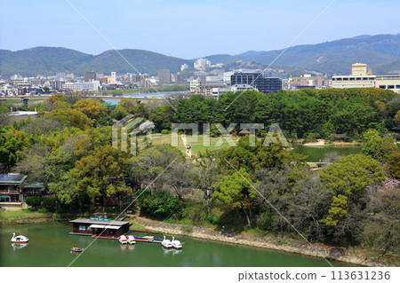 岡山後樂園與岡山城的城市景觀 岡山後樂園與岡山城的城市景觀 113631236