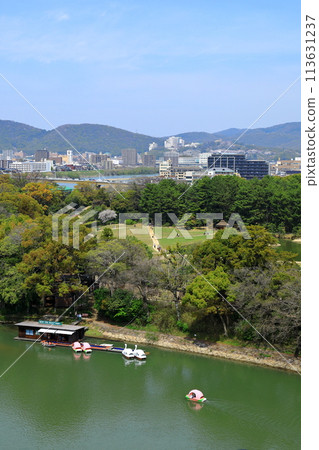岡山後樂園與岡山城的城市景觀 岡山後樂園與岡山城的城市景觀 113631237