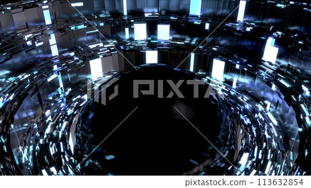 VJ Sphere Cyber Base Block Reflective Metal Blue [Alternate Version Available] 113632854