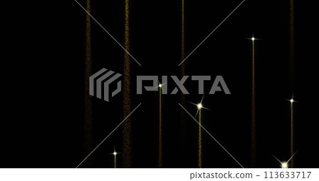 Image of light trails on black background 113633717