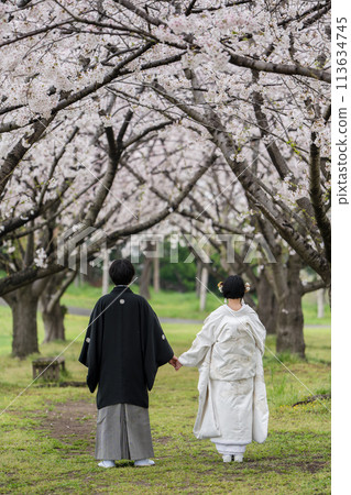 Image of a Japanese-style wedding 113634745