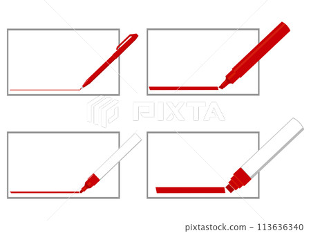 Frame set underlined in red marker Frame set underlined in red marker 113636340