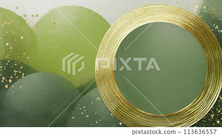 A green Japanese-style background frame with the image of matcha, fresh greenery, and tea (AI-generated material) A green Japanese-style background frame with the image of matcha, fresh greenery, and tea (AI-generated material) 113636557