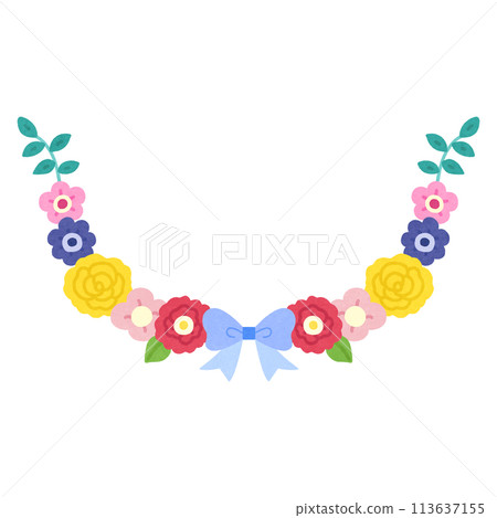 cute colorful flower frame cute colorful flower frame 113637155