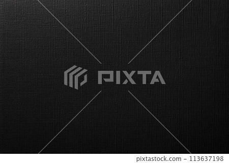 Background texture of black paper with a canvas-like texture 113637198
