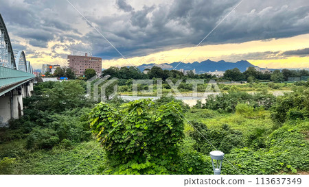 Scenery of the Tone River in Gunma Scenery of the Tone River in Gunma 113637349