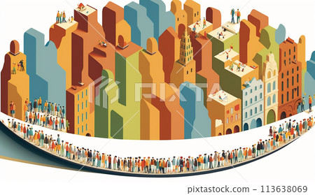 社會問題：人口過度集中在大城市和農村地區人口減少 113638069