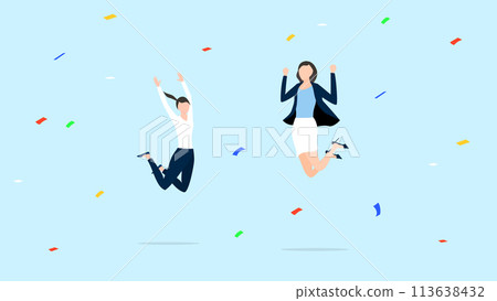 商務人士跳躍 商務人士跳躍 113638432