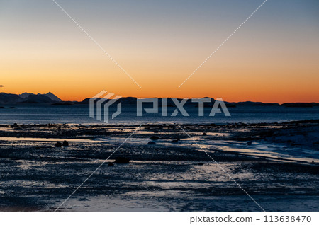 Norwegian winter landscape Norwegian winter landscape 113638470