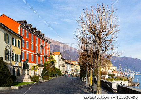 Lake and mountain scenery of Cannobio, Italy Lake and mountain scenery of Cannobio, Italy 113638496