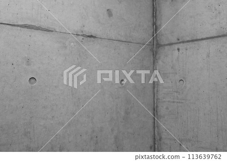 Background of the right corner of a bare concrete room, monochrome, dark Background of the right corner of a bare concrete room, monochrome, dark 113639762