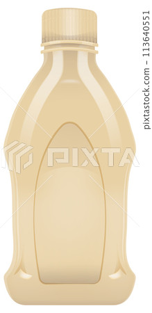 Blank Plastic Mustard Bottle Illustration Blank Plastic Mustard Bottle Illustration 113640551