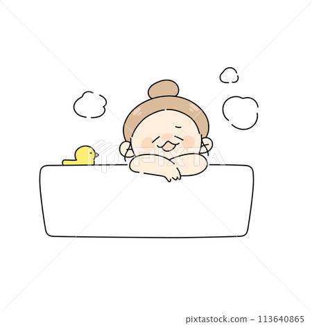 享受浴時間的婦女的例證 享受浴時間的婦女的例證 113640865