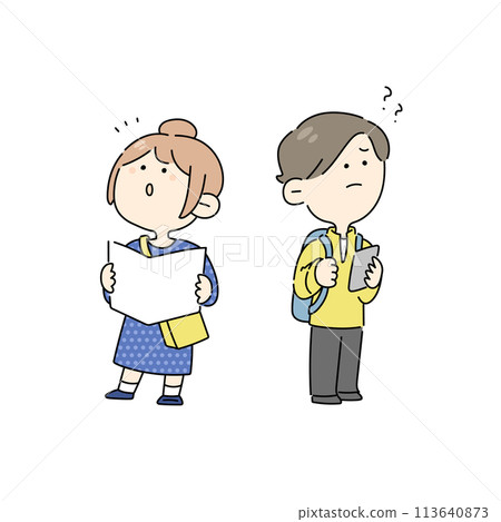 一名遊客迷路的插圖 113640873