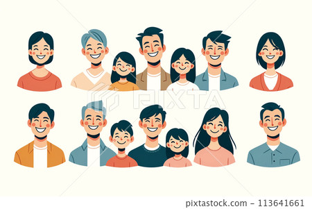Family flat design illustration Family flat design illustration 113641661