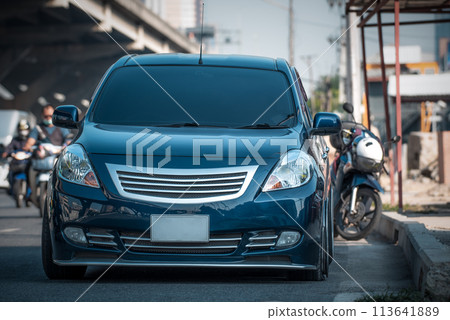 Car crash from car accident on the road Car crash from car accident on the road 113641889