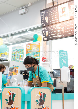 Supermarket or Hypermarket for shopping a food Supermarket or Hypermarket for shopping a food 113642500