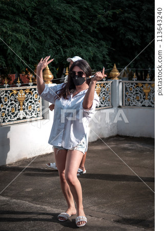 Ordination ceremony in buddhist change man to monk Ordination ceremony in buddhist change man to monk 113643240