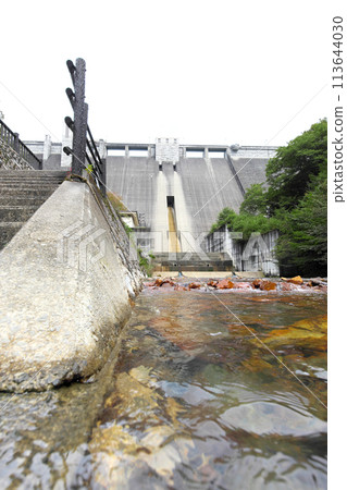 Gunma Prefecture, Nakanojo Town, Shima Onsen, Lake Okushima, Shima River Dam 113644030