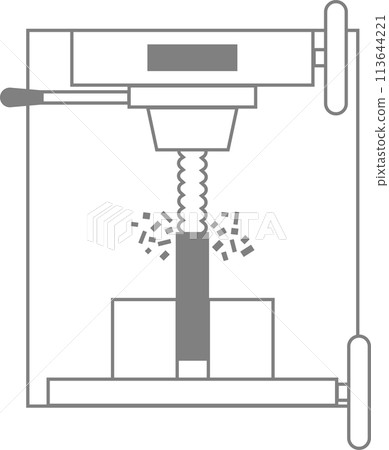 Metal cutting image icon material Metal cutting image icon material 113644221