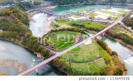 用無人機拍攝的袋野大橋 113645036