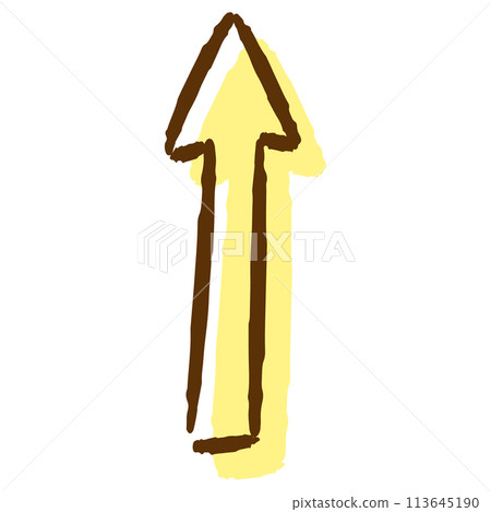 Straight arrow illustration (color) 113645190