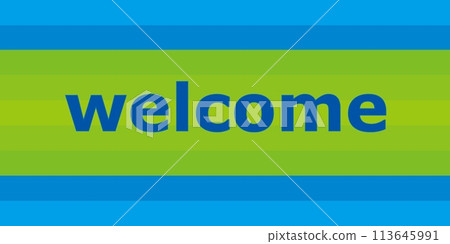 welcome welcome border 113645991