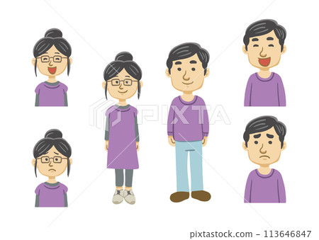 Young men and women couple Young men and women couple 113646847