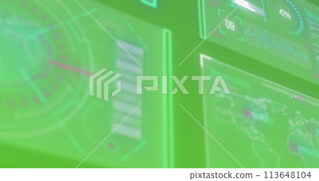 Image of data processing on interface Image of data processing on interface 113648104