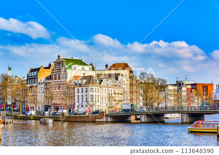 Fabulous, magnificent Amsterdam in early spring. 113648390
