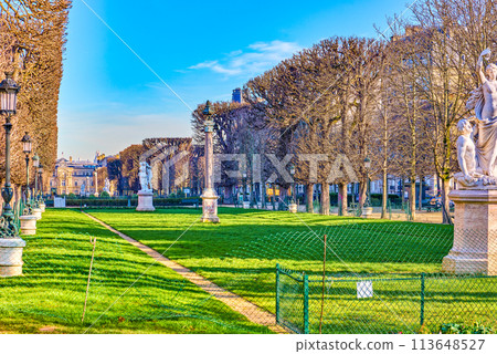 Luxembourg Park. Fabulous, magnificent Paris in early spring. Luxembourg Park. Fabulous, magnificent Paris in early spring. 113648527