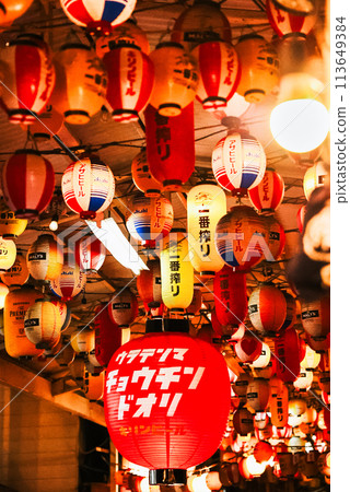 夜晚的城市掛滿了燈籠 夜晚的城市掛滿了燈籠 113649384