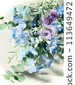 Blue bouquet 113649472