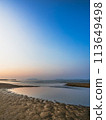shore dyed in the morning sun 113649498