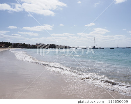 Seaside of Atlantic Ocean on Sal island in Cape Verde Seaside of Atlantic Ocean on Sal island in Cape Verde 113650009