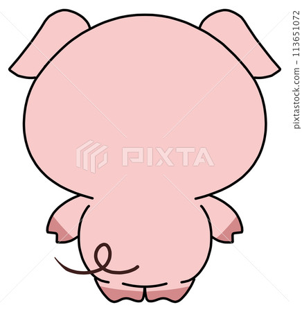 Pig (pink) Single Back Pig (pink) Single Back 113651072
