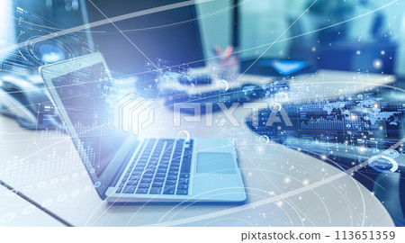 企業辦公室的商務場景 企業辦公室的商務場景 113651359