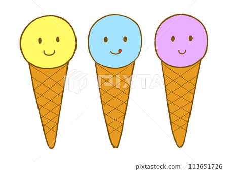 Ice cream illustration 2 113651726