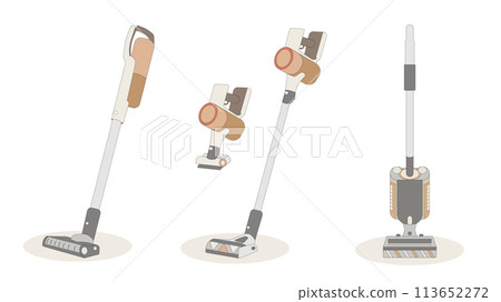 Set of several vacuum cleaners. Stick vacuum cleaners Set of several vacuum cleaners. Stick vacuum cleaners 113652272