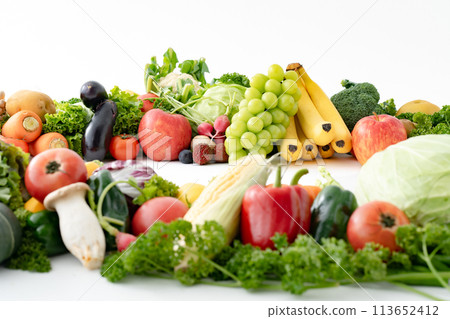 Vegetable fruit set 113652412