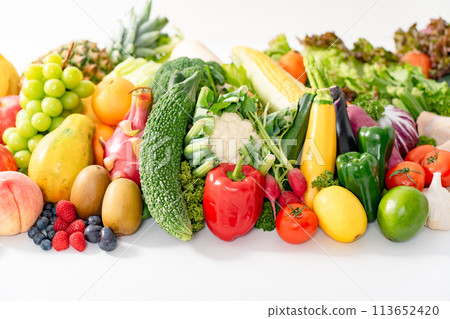 Vegetable fruit set 113652420