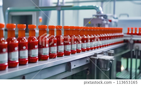 Food Processing Plant: Tomato Juice Production - Generative AI 113653165