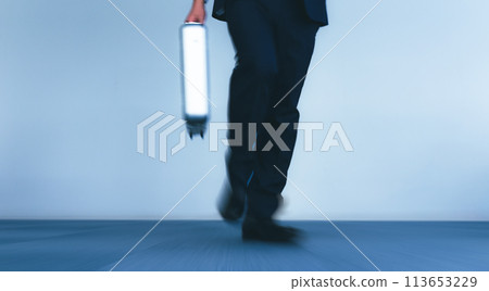 businessman wearing a navy suit businessman wearing a navy suit 113653229