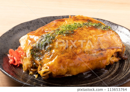 Hiroshima style okonomiyaki Hiroshima style okonomiyaki 113653764